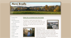 Desktop Screenshot of hornibradlo.cz